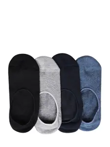 Bonjour Men Pack of 4 Multicoloured Patterned Shoe Liners