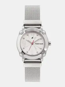 Fastrack Women Silver-Toned Analogue Watch NK6027SM01
