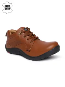 Red Chief Men Tan Brown Leather Derbys