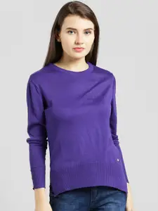Taanz Women Purple Solid Pullover