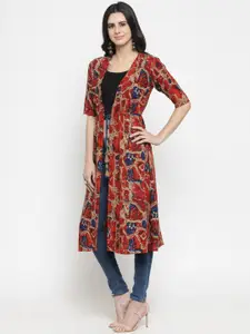 Indibelle Women Multicoloured Printed Shrug