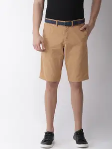 Celio Men Khaki Solid Regular Fit Chino Shorts