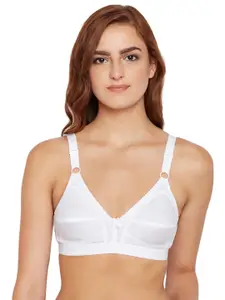 Bodycare Women Pack of 3 White Solid Everyday Bra 5585W