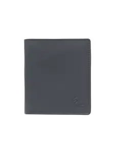 Kara Black Leather Two Fold Wallet