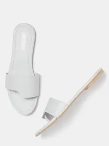 Roadster Women Grey Solid Open Toe Flats