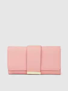 Lino Perros Women Solid Three Fold Wallet