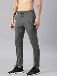 HRX by Hrithik Roshan Active Men Charcoal Grey Solid Rapid-Dry Track Pants