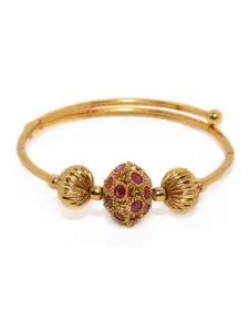Zaveri Pearls Gold-Toned Kada Bracelet