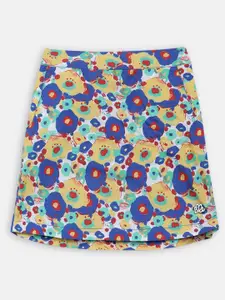 ELLE Girls Multicoloured Straight Skirt