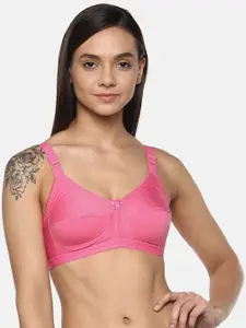 Leading Lady concent Pink Solid Non-Wired Non Padded T-shirt Bra