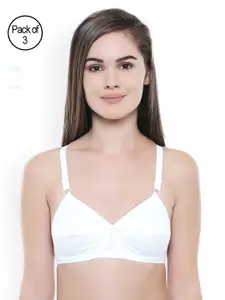 Bodycare White Solid Non-Wired Non Padded Everyday Bra