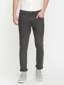 U.S. Polo Assn. Denim Co. Men Charcoal Slim Fit Mid-Rise Clean Look Stretchable Jeans