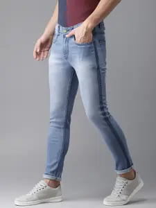 Campus Sutra Men Blue Slim Fit Mid-Rise Clean Look Stretchable Jeans