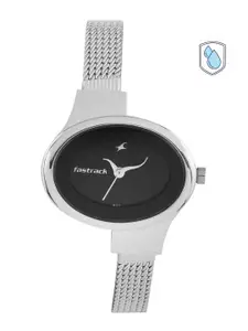 Fastrack Women Black Dial Watch NC6015SM02