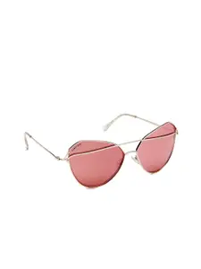 Fastrack Women Oval Mirrored Sunglasses NBM180PK1F