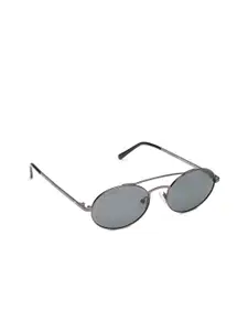 Fastrack Men Oval Sunglasses M209BK1P