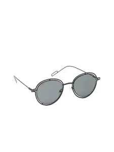 Fastrack Men Oval Sunglasses M201BK1