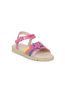 Kittens Girls Pink Solid One Toe Flats