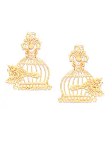 YouBella Gold-Plated Quirky Drop Earrings