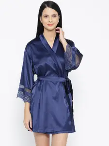 Amante Women Blue Solid Robe 8903129206600