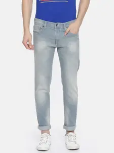 Pepe Jeans Men Blue Vapour Slim Fit Low-Rise Clean Look Stretchable Jeans
