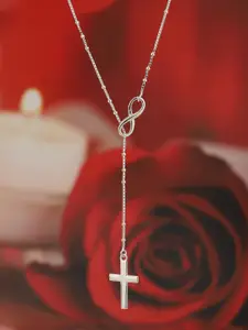 Carlton London  925 Sterling Silver Lariat Necklace