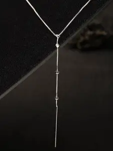 Carlton London  925 Sterling Silver Lariat Necklace