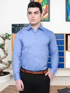 Southbay Men Blue Slim Fit Solid Formal Shirt