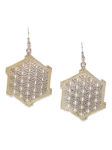 Blueberry Gold-Plated Geometric Drop Earrings