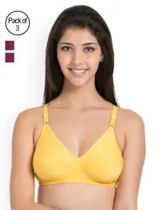 Souminie  Pack of 3 Non Padded Soft-Fit Bras