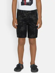 Gini and Jony Boys Charcoal Grey Regular Fit Shorts