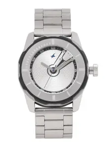 Fastrack Men Silver-Toned Analogue Watch NK3099SM01_OR2