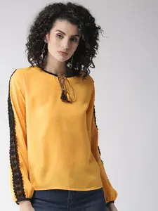 Style Quotient Women Yellow Solid Top