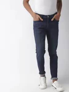 Celio Men Blue Powerflex Slim Fit Mid-Rise Clean Look Stretchable Jeans