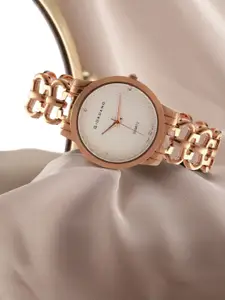 GIORDANO Women White Analogue Watch C2204-22