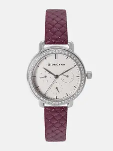 GIORDANO Women Beige Analogue Watch 2938-02