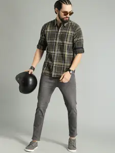 Roadster Men Grey Skinny Fit Mid-Rise Clean Look Stretchable Jeans