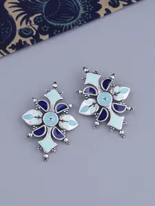 Voylla Silver-Plated Classic Drop Earrings
