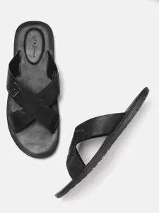 Mast & Harbour Men Black Comfort Sandals