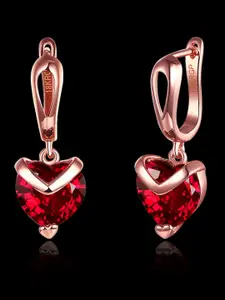 Peora Gold-Plated Contemporary Drop Earrings