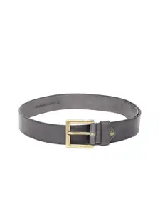 Roadster Men Black Solid Leather Belt