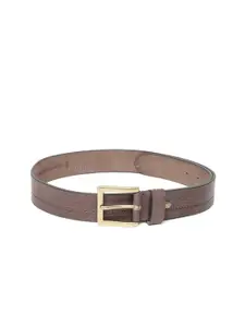 Roadster Men Brown Leather Solid Belt