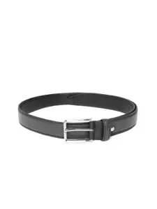 Roadster Men Charcoal Grey Solid Leather Belt