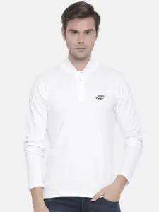 The Indian Garage Co Men White Solid T-shirt