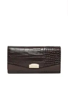 Lino Perros Women Brown Solid Two Fold Wallet