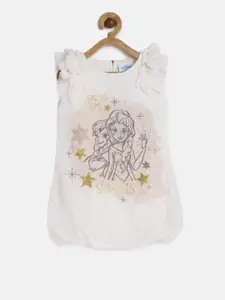 Peppermint Girls Off-White DISNEY Printed Balloon Dress