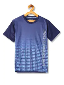 Cherokee Boys Blue Printed Round Neck T-shirt