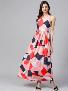 Zima Leto Women Multicoloured Printed Maxi Dress