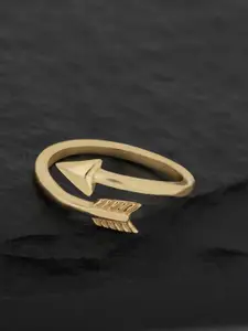 Carlton London Gold-Plated Adjustable Finger Ring