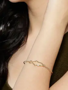 KARATCART Gold-Plated Bangle-Style Bracelet